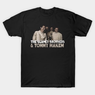 The Clancy Brothers & Tommy Makem Retro Fan Art T-Shirt